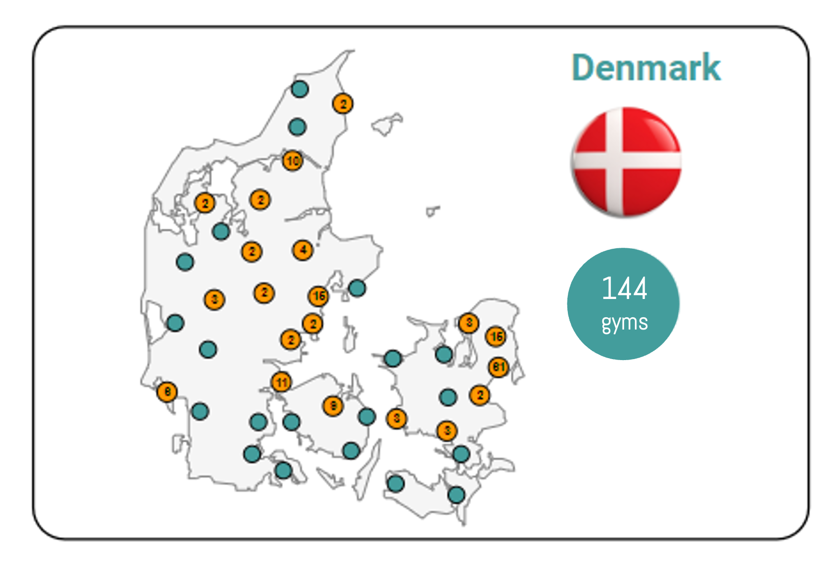 Denmark map