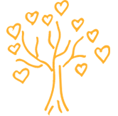 icon of a yellow tree