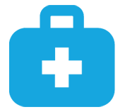 blue first aid icon