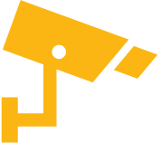 yellow security camera icon