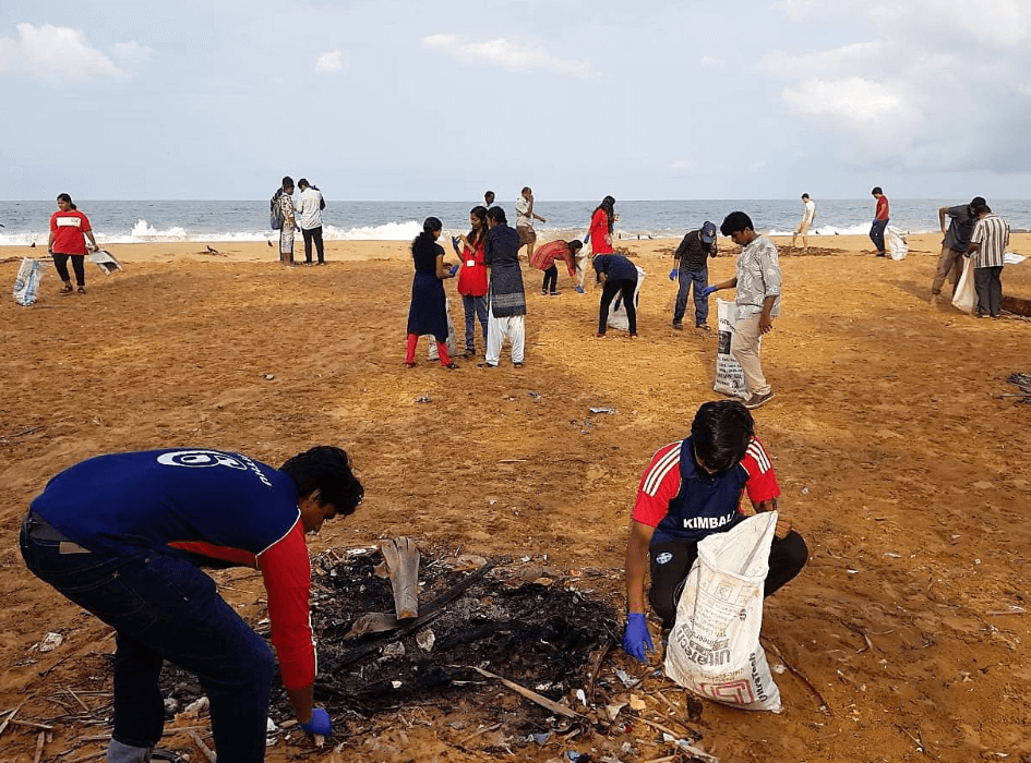 20201 GES India Team Beach Clean-Up