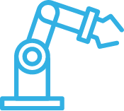 icon of robot grip arm
