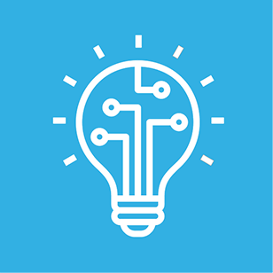 icon of lightbulb lighting up