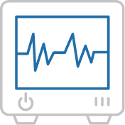 icon of a blue television