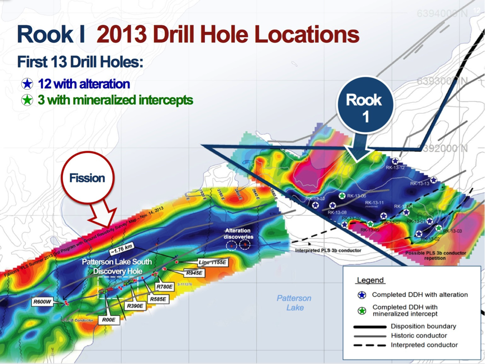 Rook I 2013 Drill Hole Locations