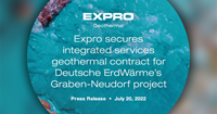 Expro's first integrated services package to support a high-profile geothermal power plant in Germany. (Graphic: Business Wire)